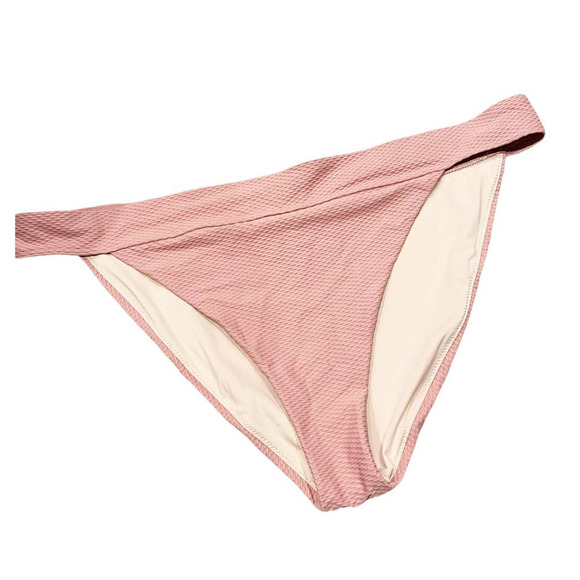 Chelsea-28 Women's Coral Pink Mid Rise Swimwear Bikini Bottoms Size XL - Picture 2 of 11